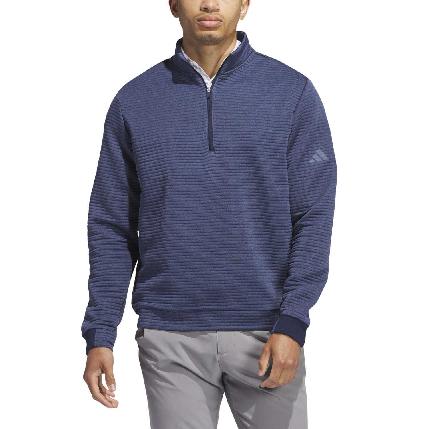 Adidas Ultimate365 Water-Resistant Men's 1/4-Zip Pullover, Navy photo 3