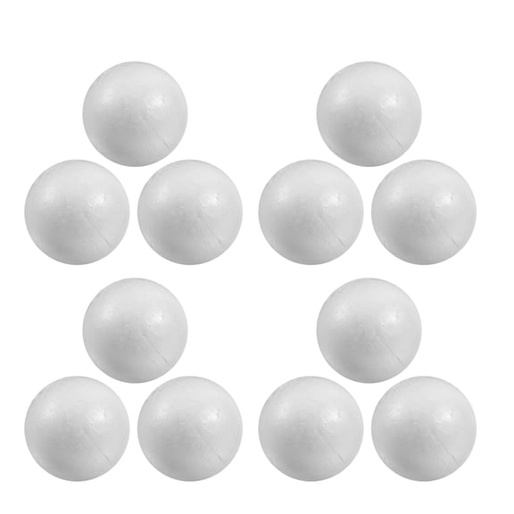 PAMINGONO White Foam Balls Solid Blank for DIY Art and Craft Projects 50Pcs