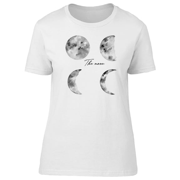 The Moon B&W Watercolor Tee Women's -Image by Shutterstock