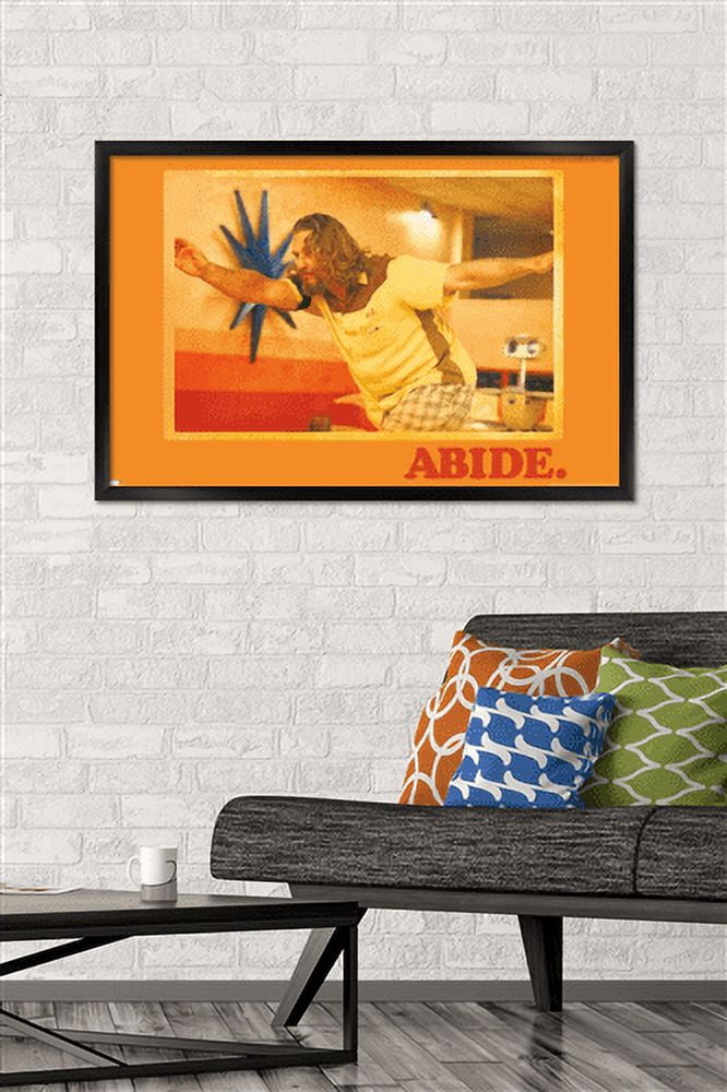The Big Lebowski - Abide Wall Poster, 22.375" x 34", Framed