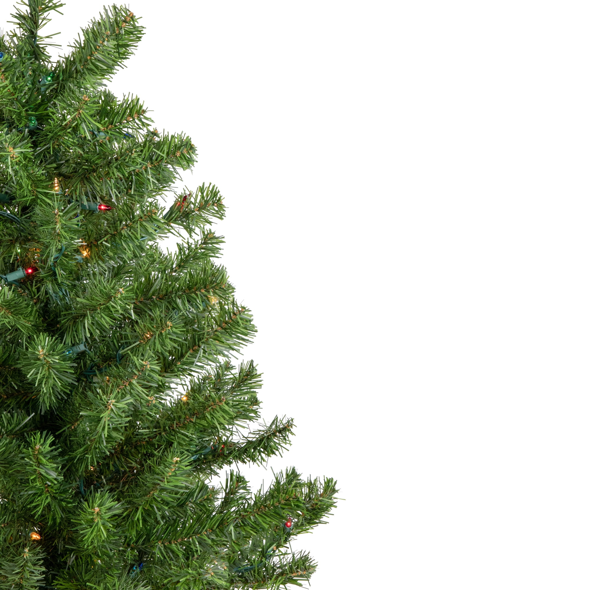 5' Pre-Lit Canadian Pine Artificial Xmas Tree - Multi Lights