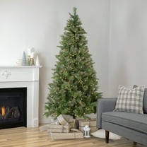 Northlight 9.5' Pre-Lit Full Kingston Cashmere Pine Artificial Christmas Tree, Clear Lights