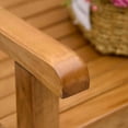 thumbnail image 5 of Spaco 2-Seater Wooden Garden Bench, 4 FT Patio Loveseat with Unique X-Shape Back for Outdoor as Backyard, Lawn, Garden, Natural, 5 of 13