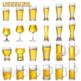 thumbnail image 2 of Vaso de cerveza artesanal Vasos de cerveza de barril de vidrio de gran capacidad Vasos para bebidas frías Vasos de cerveza de barril con personalidad Accesorios para bar de fiesta, 2 of 5