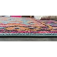thumbnail image 7 of Unique Loom Flamenco Medici Rug Light Blue/Orange 6' 1" Round Floral / Botanical Bohemian Perfect For Dining Room Entryway Bed Room, 7 of 7