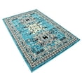 thumbnail image 2 of Unique Loom Taftan Collection Geometric Tribal Area Rug, 4 x 6 Feet, Turquoise/Gray, 2 of 5