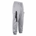 thumbnail image 6 of Zekutng Cargo Pants for Men Strap Decor Small Label Drawstring Tapered Jogger Pants,Sizes S-3XL, 6 of 6