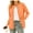 Orange, variant on Aiyino Women's Long Sleeve Button Down Crew Neck Classic Sweater Knit Cardigan，coffee L