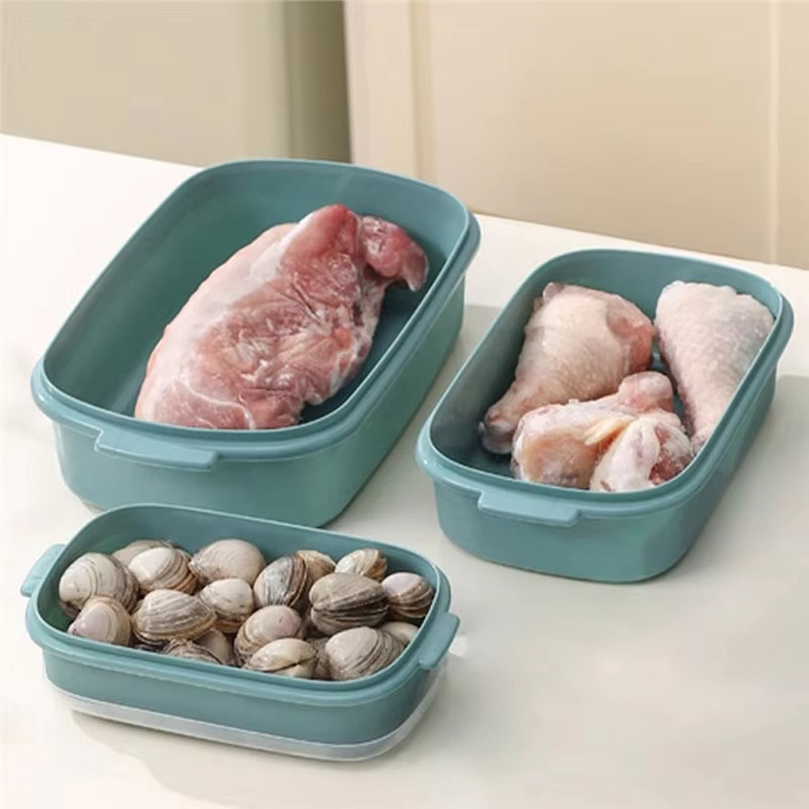 Food Grade Plastic Storage Containers with Vents,Microwave Safe Bowls for Fridge Salad,a BPA-Free Stackable and Reusable Food Storage Container for Meal Prep Lunch and Produce Storage