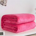 thumbnail image 3 of Solid Color Flannel Blanket Bed Car Office Sofa Autumn Winter Warm Carpet Air-condition Room Rugs, 3 of 6