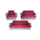 thumbnail image 1 of Cubre Sala Doble Vista 3 Piezas Tinto y Beige Dormireal, 1 of 5