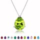 thumbnail image 1 of Collar Elegante JeenMata con Colgante Deslizante Peridoto 1,5 Cts Oro Blanco, 1 of 6