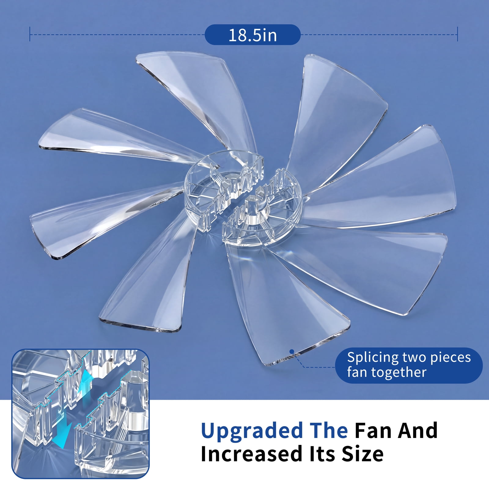 Ceiling Fans with Lights and Remote, 20'' Low Profile Ceiling Fans, 3000-6000K Dimmable Modern Flush Mount LED Fan Light
