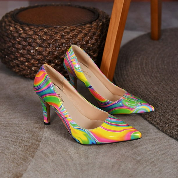 stilettos multicolor