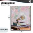 thumbnail image 4 of Stupell Industries Contemporary Vintage Gramophone in Soft Pastels Black Framed Giclee Art, 11 x 14, by The Prints Vibe, 4 of 8