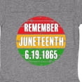 thumbnail image 3 of Inktastic Remember Juneteenth 6.19.1865 Boys or Girls Baby Bodysuit, 3 of 4