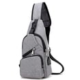 thumbnail image 5 of Spencer Men Crossbody Chest Backpack Messenger Shoulder Sling Bag Daypack with USB Charging for Travel (6.3*2.7*12.6inch, Black), 5 of 9