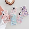 thumbnail image 2 of Galaxy S22 Ultra Case Marble for Girls Women, Slim Fit Shockproof Protective Hybrid Soft TPU Bumper Cover Phone Cases for Samsung Galaxy S22 Ultra 6.8 inch 2022, Pink Blue Marble, 2 of 11