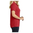 thumbnail image 6 of Womens Dry Zone UV Polyester Micro-Mesh Polo Rich Red 3X-Large, 6 of 6