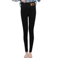 thumbnail image 1 of Gibobby Pantimedias Cómodas y Cálidas Pantalones ajustados de invierno para mujer, de cintura alta, gruesos y cálidos, con Control del Abdomen（Gris， S), 1 of 5