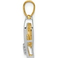 thumbnail image 2 of 10K Two-Tone 10Kt White W/ Yellow Gold Heart Charm Diamond Pendant - Jbsp, 2 of 5