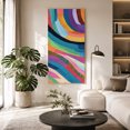 thumbnail image 2 of Canvas Wall Art, Abstract Geometric Framed Canvas Prints for Living Room Hallway, Modern Colorful Oil Painting Artwork Gallery Wrapped Wall Decor for Home Office, Gifts, 30"x60" Ship Next Day, 2 of 9