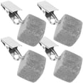 thumbnail image 1 of TABLZONE 4Ud Clips Con Pesos Piedra Natural Para Manteles En Casa Fiesta O Jardín Color, 1 of 8