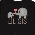 thumbnail image 4 of Inktastic Little Sister Elephant Girls Long Sleeve Toddler T-Shirt, 4 of 5