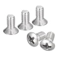thumbnail image 1 of Tornillos Phillips de cabeza ovalada M5x10mm, paquete de 50, tornillos de cabeza avellanada ligeramente elevada de acero inoxidable 304, 1 of 5