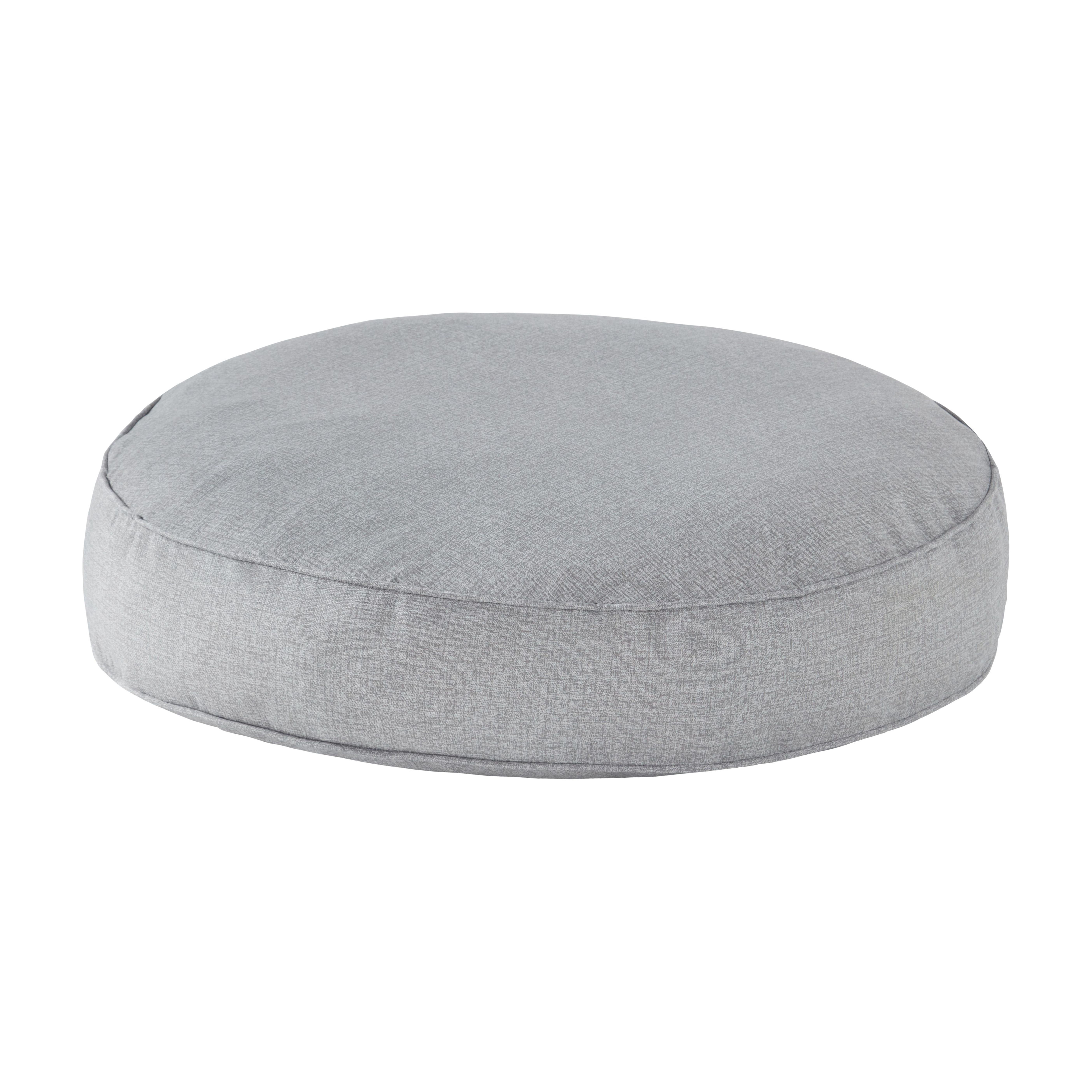 Happy Hounds Gordie Indoor/Outdoor Round Dog Bed, Medium (36"), Heather