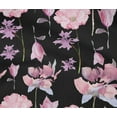 thumbnail image 4 of oneOone Cotton Flex Black Fabric Flower Watercolor Craft Projects Decor Fabric Printed By The Yard 40 Inch Wide, 4 of 4