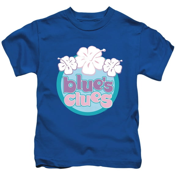 Blue's Clues (Classic) Hawaiian Flowers Unisex Youth Juvenile T-Shirt
