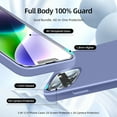 thumbnail image 2 of [5 in 1 for iPhone 14 Case, with Screen Protector and Camera Lens Protector, [Microfiber Lining] Silicone Phone Case for iPhone 14 6.1 inch. (Lavender Grey)…, 2 of 12