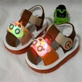 thumbnail image 4 of FFENYAN Kids Light-Up Soft Soled Baby Sandals with Whistle Baby Summer Breathable PU Walking Shoes for 3 Months - 2 Years - Perfect for Learning to Walk and Play, 4 of 5