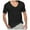 Black, variant on Big and Tall Shirts for Men Summer Thin V Neck Solid Color Sweater Summer Short Sleeve Knit T Shirt Top Mens Set Workout Shirts Stretchy for Men Shirt Mens Medium T V Neck 3xlt Big 2XL