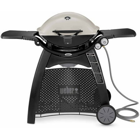 Weber Q-3200 Natural Gas Grill, Titanium (Best Price Weber Q 2000)