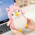 thumbnail image 5 of Playful Pompom Penguin Dino/Unicorn/Rabbit Vibrant Companions Endless Fun Stuffed Animal Toy - 7.9'', 5 of 6