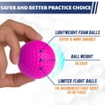 thumbnail image 4 of SAPLIZE 32 Pack Foam Golf Practice Balls, Realistic Feel and Limited Flight, Soft for Indoor or Outdoor Training, 4 of 7