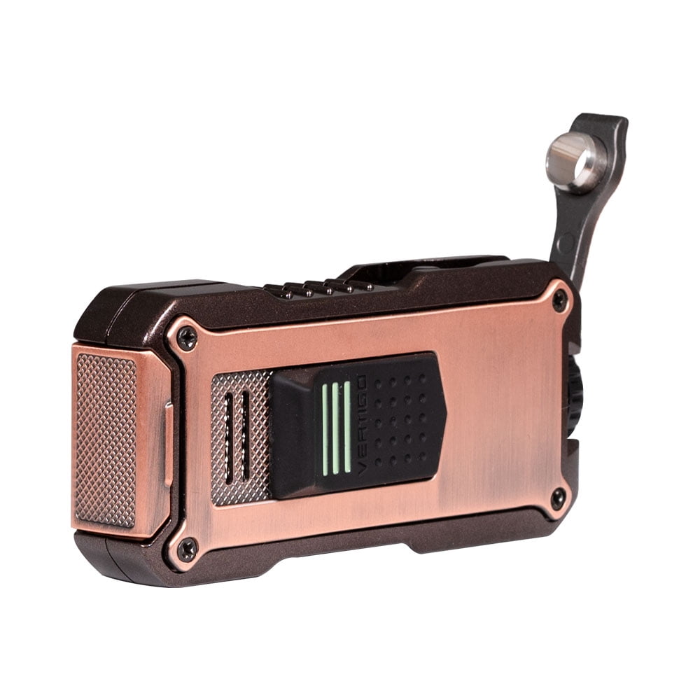 Vertigo Nighthawk Double Torch Lighter with Punch -Copper