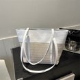 thumbnail image 2 of Bolso de hombro para mujer bolsos tejidos con asa superior de gran capacidad bolso de vacaciones a la moda FLhrweasw Nuevo, 2 of 9