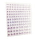 thumbnail image 1 of Soidarity Joyas para la cara de los ojos, pegatinas de diamantes de imitación, brillo ostentoso autoadhesivo, maquillaje de arcoíris para la Tratamientos faciales Violeta, 1 of 6