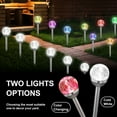 thumbnail image 6 of 4 Pack Solar Lights Outdoor, Cracked Glass Ball Solar Garden Lights, Decorative LED Landscape Light for Patio Pathway Decor, Multicolor, 6 of 8