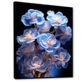 thumbnail image 2 of Designart "Wonders Of Pansies In Midnight Indigo I" Pansies Floater Framed Wall Art Prints, 2 of 5