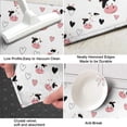 thumbnail image 3 of White Cow Heart Pattern Kitchen Rug Mat,Kitchen Runner Rugs Non Skid Washable,Decorative Kitchen Floor Mats for Kitchen,Sink,Laundry,17"X47", 3 of 5