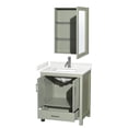 thumbnail image 7 of Wyndham Collection WCS141430SLGWCUNSMED Sheffield 30" Free Standing Single Basin Vanity, 7 of 7