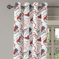 thumbnail image 3 of Ambesonne Modern Grommet Curtain, Sport Shoes Sneakers, 50" x 63", Vermilion White Grey, 3 of 6