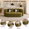 thumbnail image 6 of Bocarali 78.7" Convertible Sofa Bed, Boneless Cloud Couch, Modular, Olive Green, 6 of 10