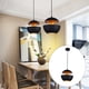 thumbnail image 3 of Colgante ajustable, decoración ligera, decoración de ahorro de energía, botón de ajuste para interior sola cabeza, lámpara de lámpara E27, negro, 3 of 6