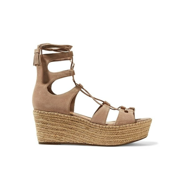 Schutz Hudson Neutral Lace Up Suede Wedge Sandals Platform 5 Walmart Com Schutz Hudson Neutral Lace Up Suede Wedge Sandals Platform 5 Walmart Com