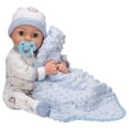 thumbnail image 1 of Adora Adoption Babies Collection, 16” Baby Doll with Complete 9-Piece Accessories includes: Pacifier, Hospital Bracelet, Diaper and More! Birthday Gift For Ages 3+ - Baby Handsome, 1 of 5